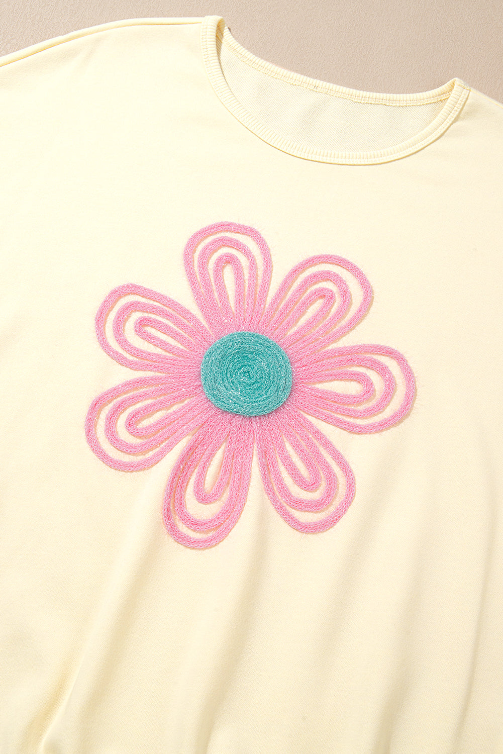 Tinsel Flower Oversized Sweatshirt