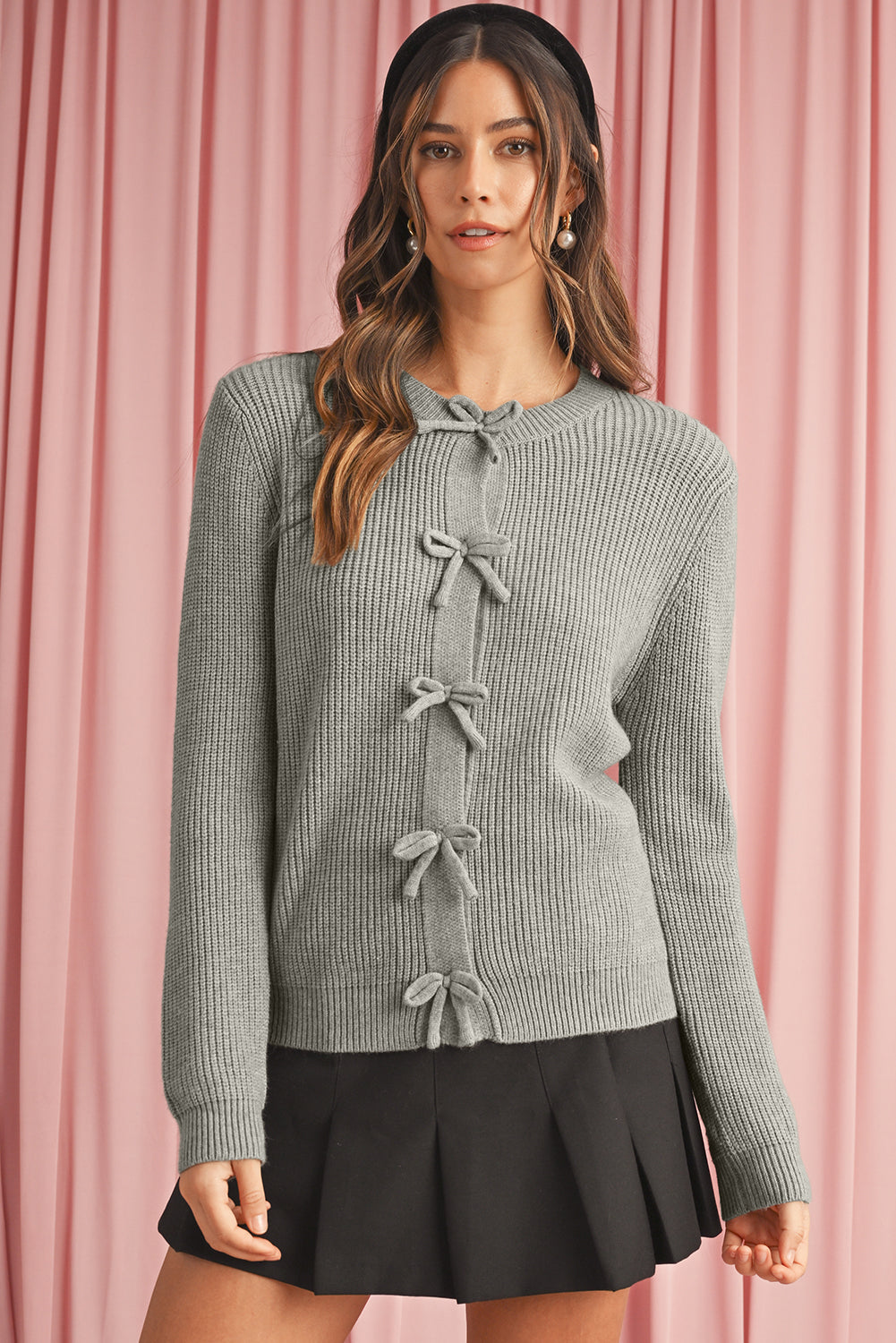 Willow Bow Knit Cardigan