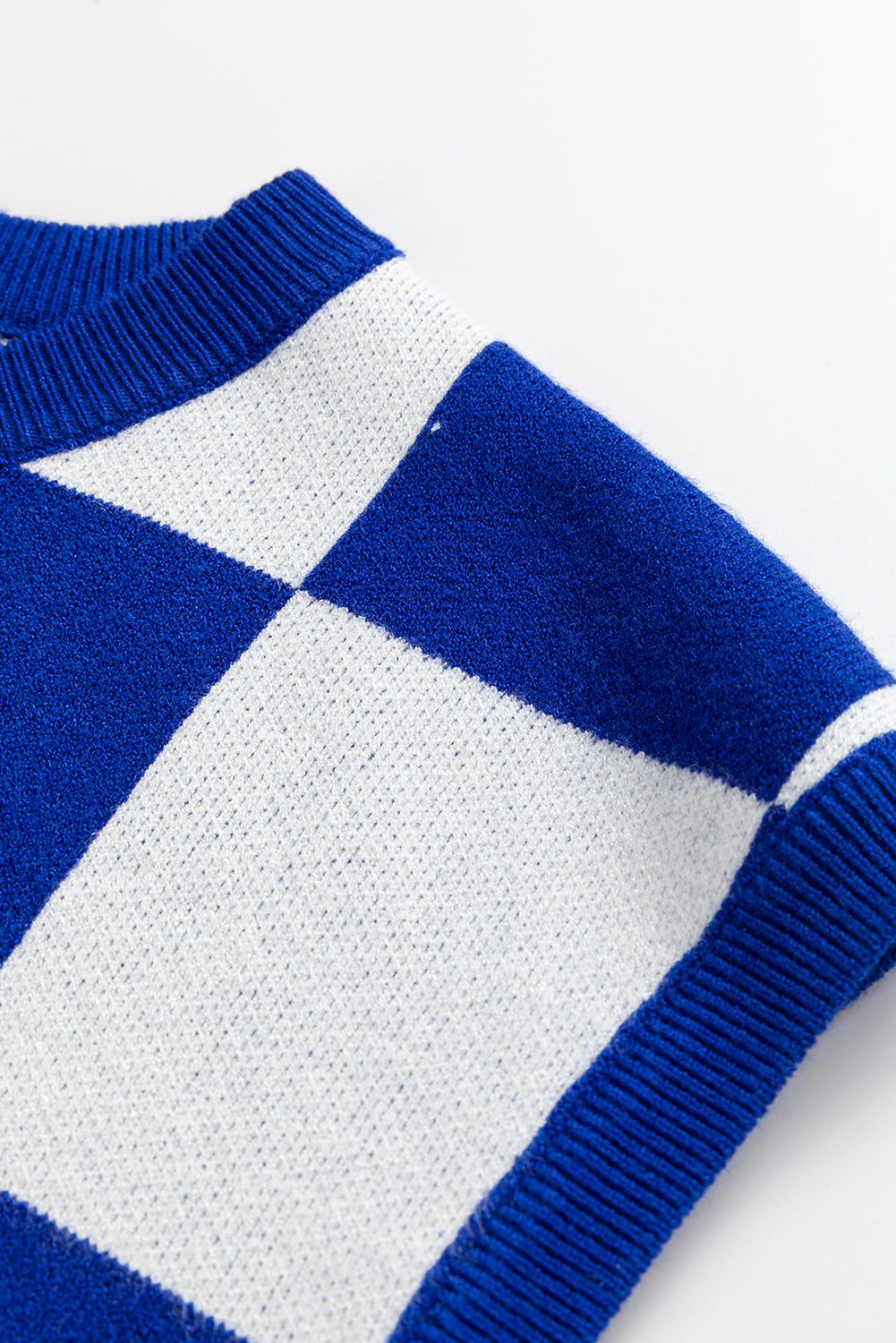 Kai Checkered Knit Vest Top