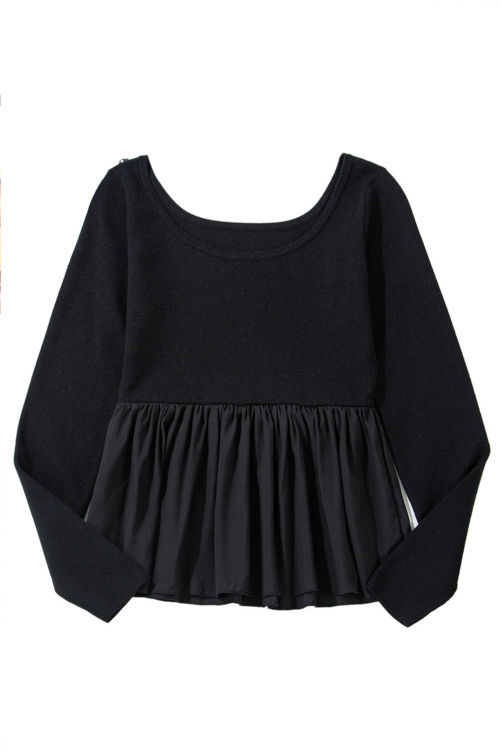 Ciara Long Sleeve Peplum Knit Top