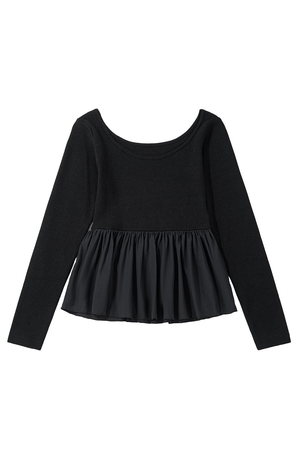 Ciara Long Sleeve Peplum Knit Top
