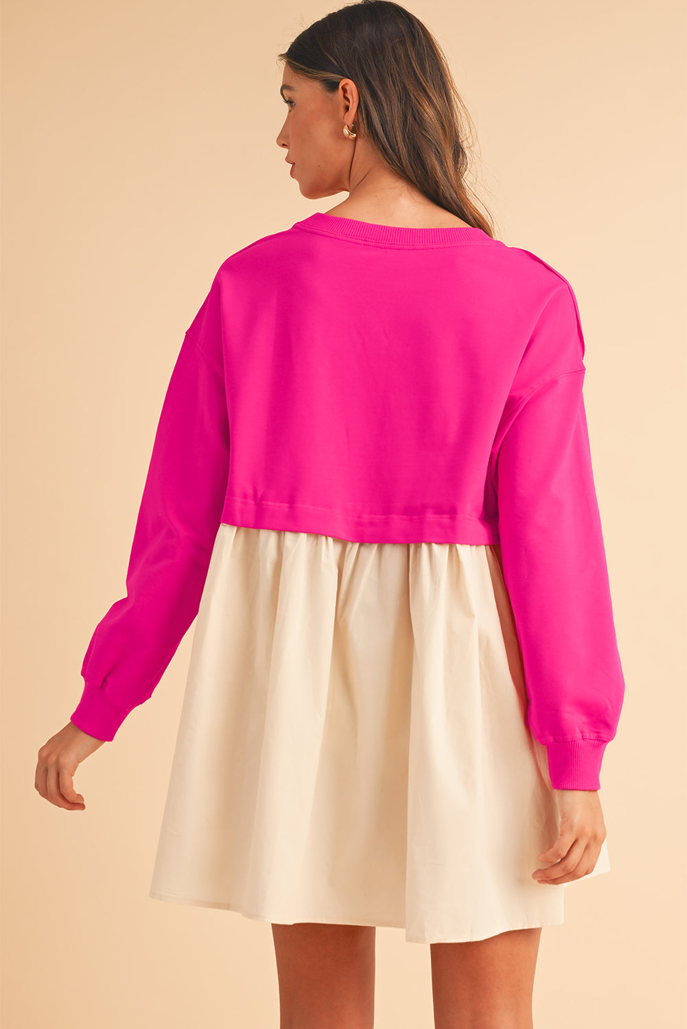Freya Sweatshirt Colour-block Mini Dress