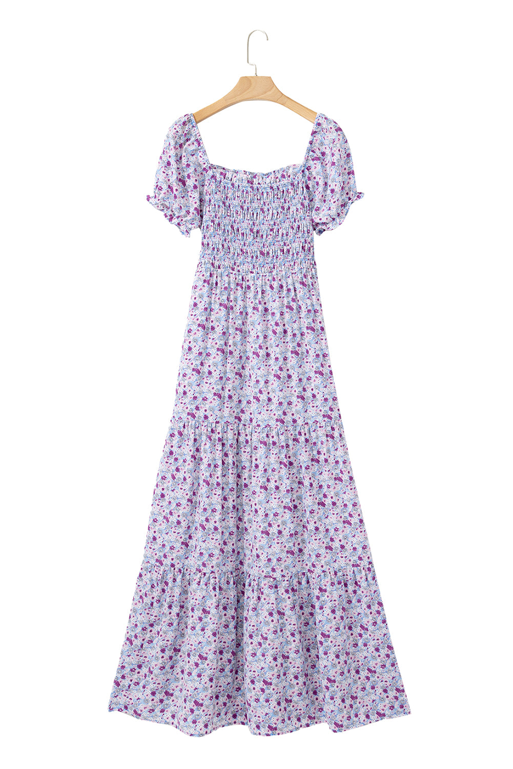 Wisteria Floral Smocked Maxi Dress