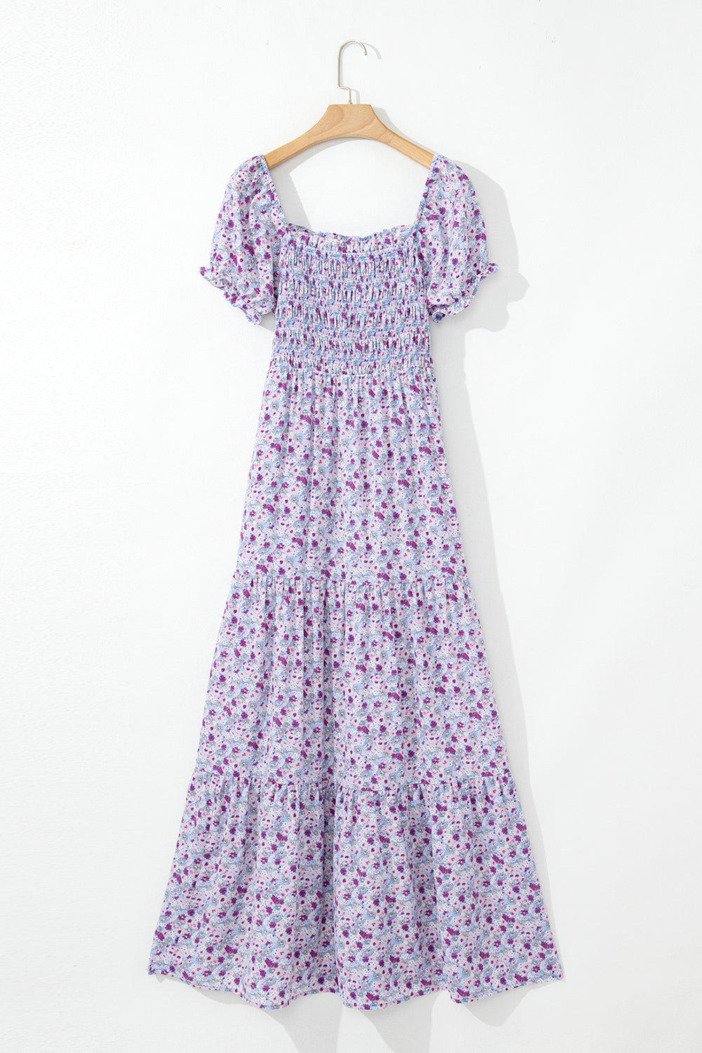 Wisteria Floral Smocked Maxi Dress