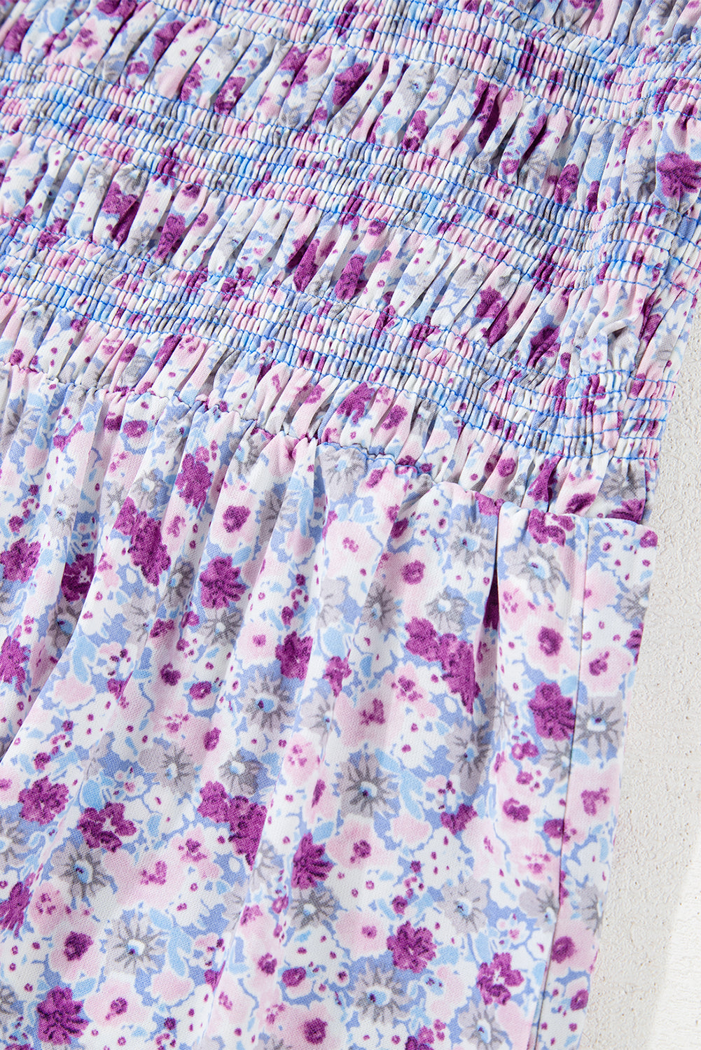 Wisteria Floral Smocked Maxi Dress