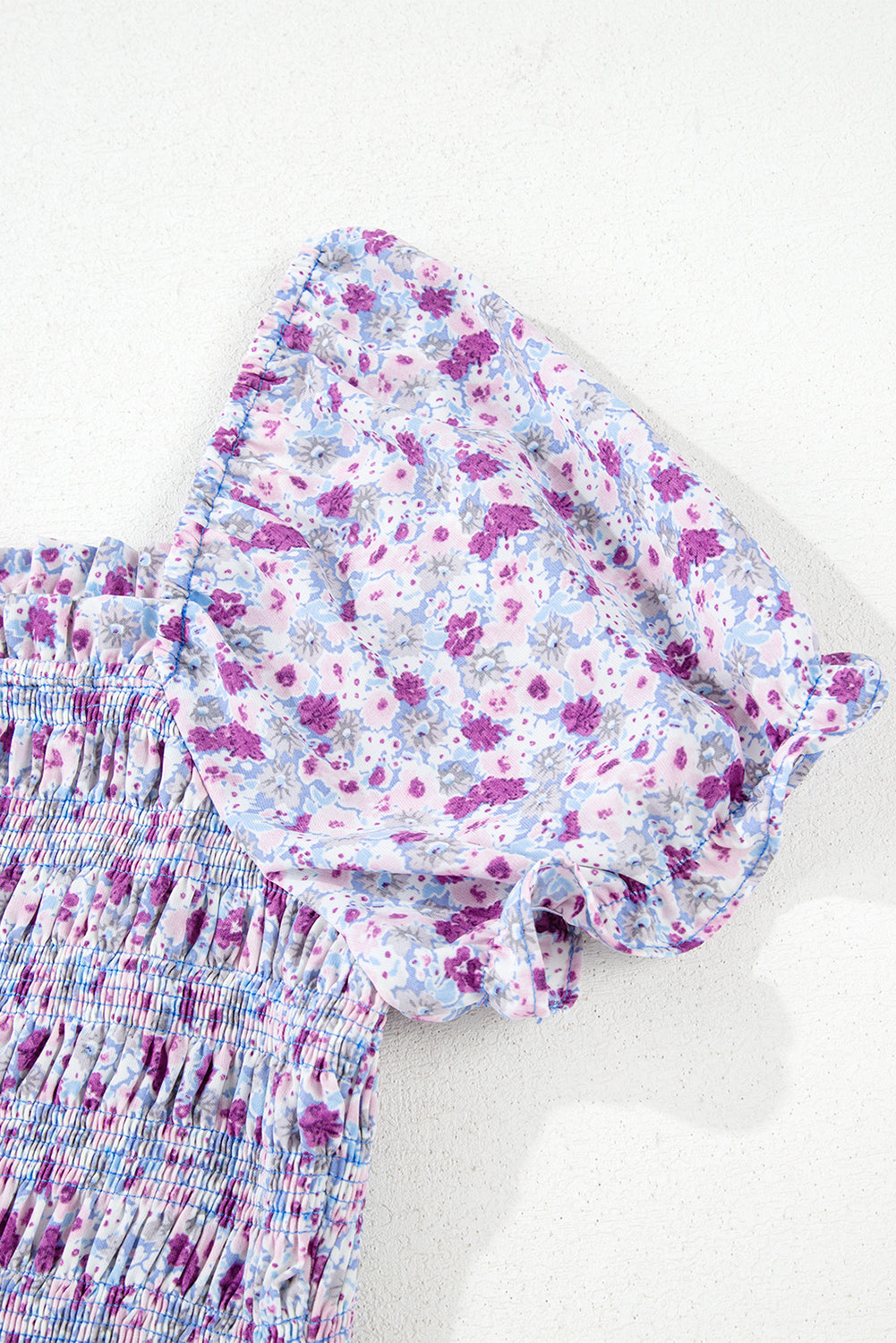 Wisteria Floral Smocked Maxi Dress