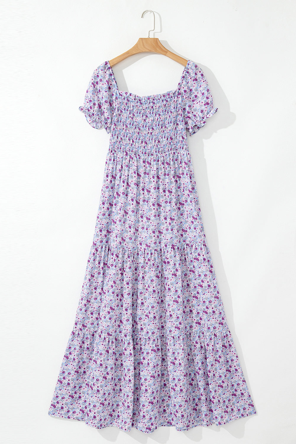 Wisteria Floral Smocked Maxi Dress