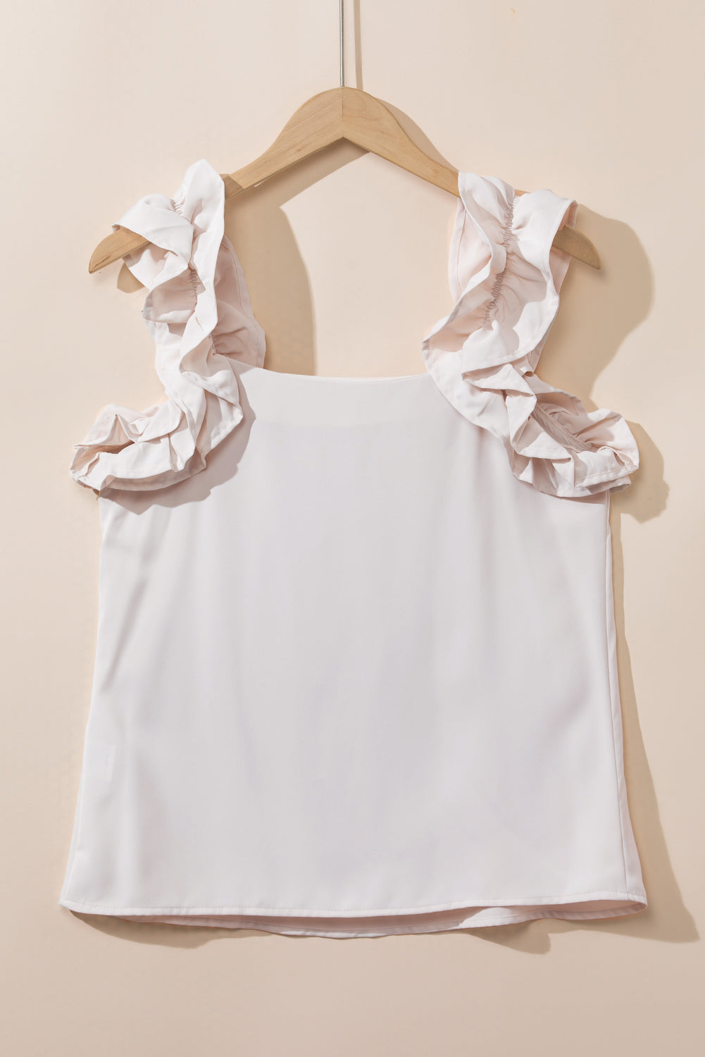 Aria Ruffle Trim Sleeveless Blouse