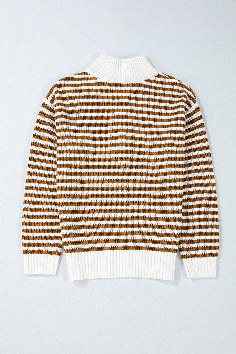 Nylah Striped Half-Zip Sweater