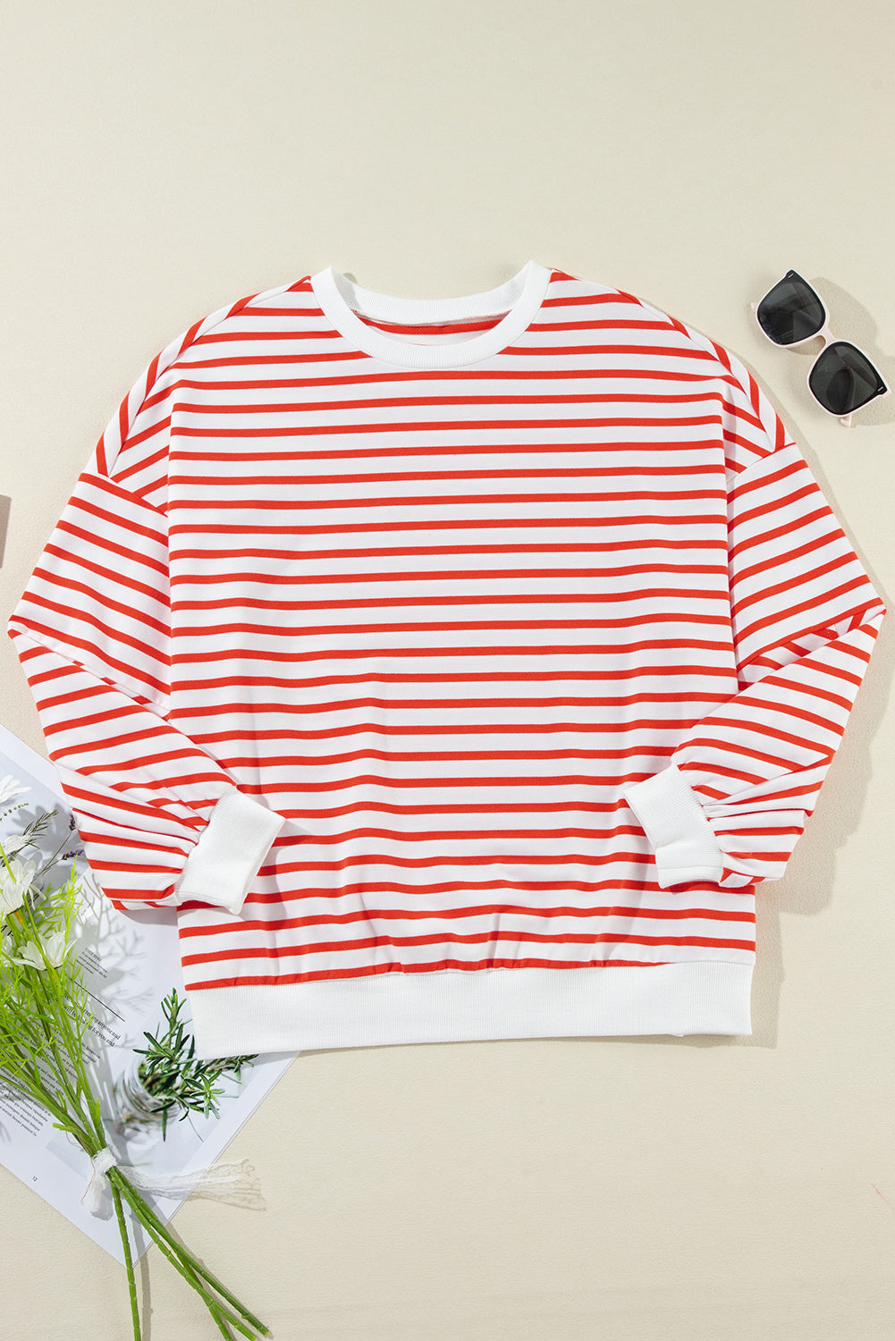 Mia Striped Oversized Sweatshirt