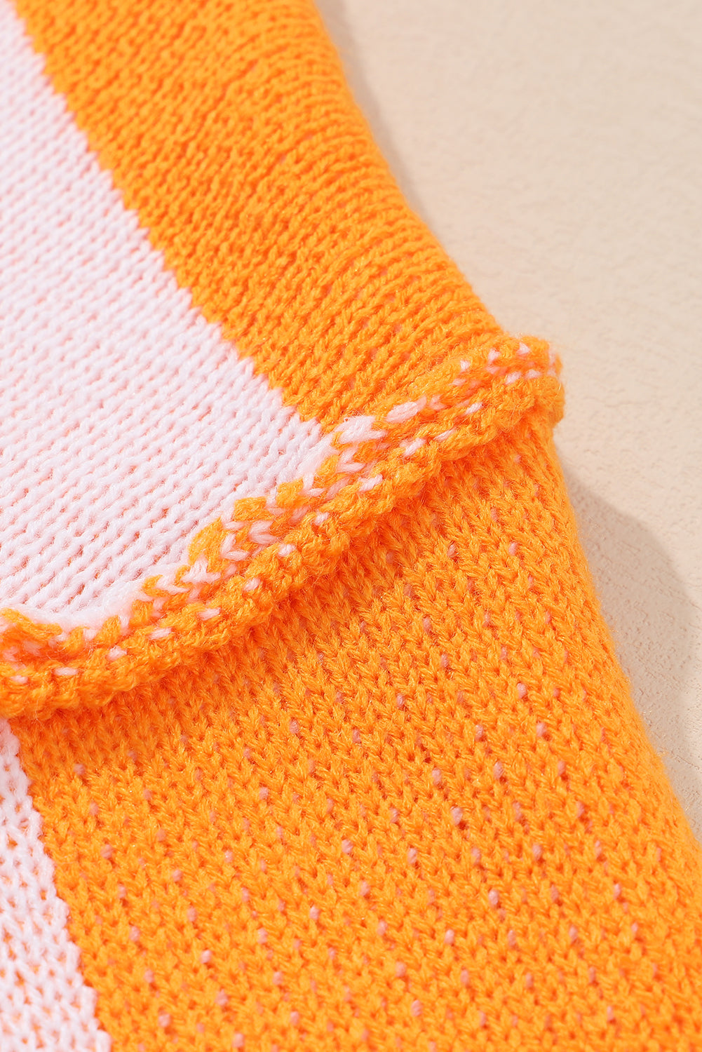Checked Bishop Sleeve Pullover Sweater
