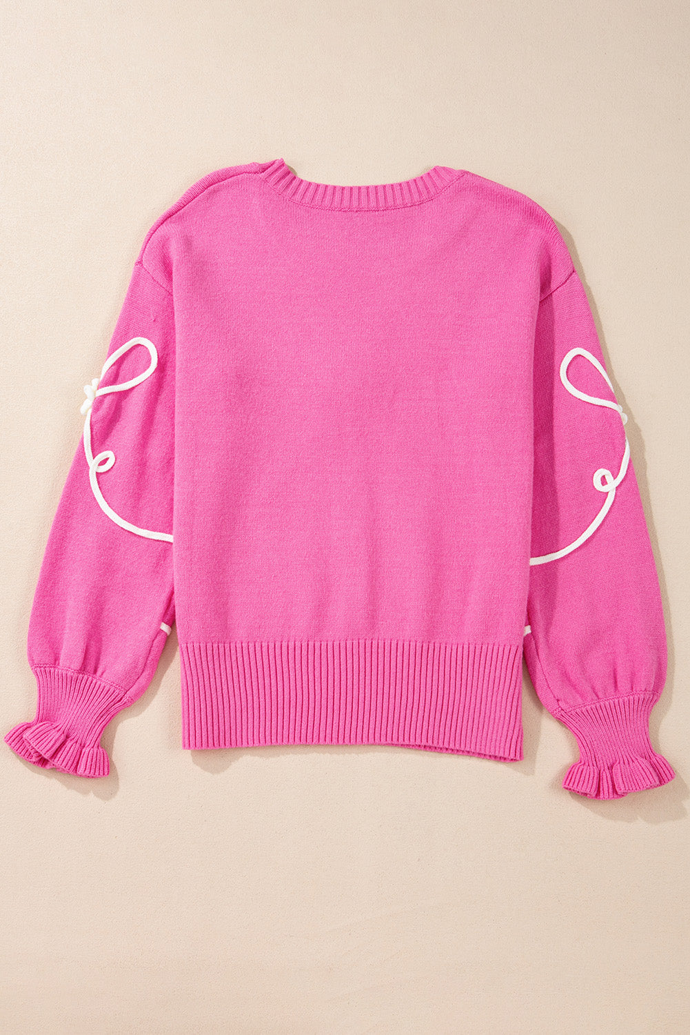 Nina Bow Drop Sleeve Sweater