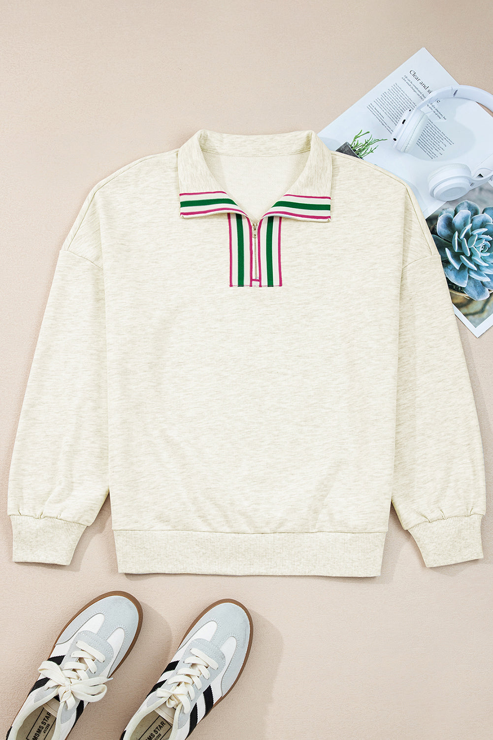 Esme Collared Pullover Sweatshirt