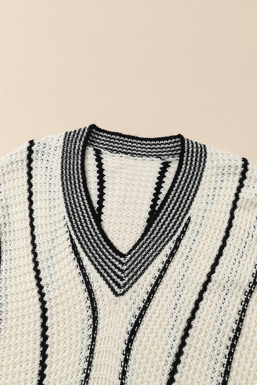 Blair Contrast V-Neck Sweater