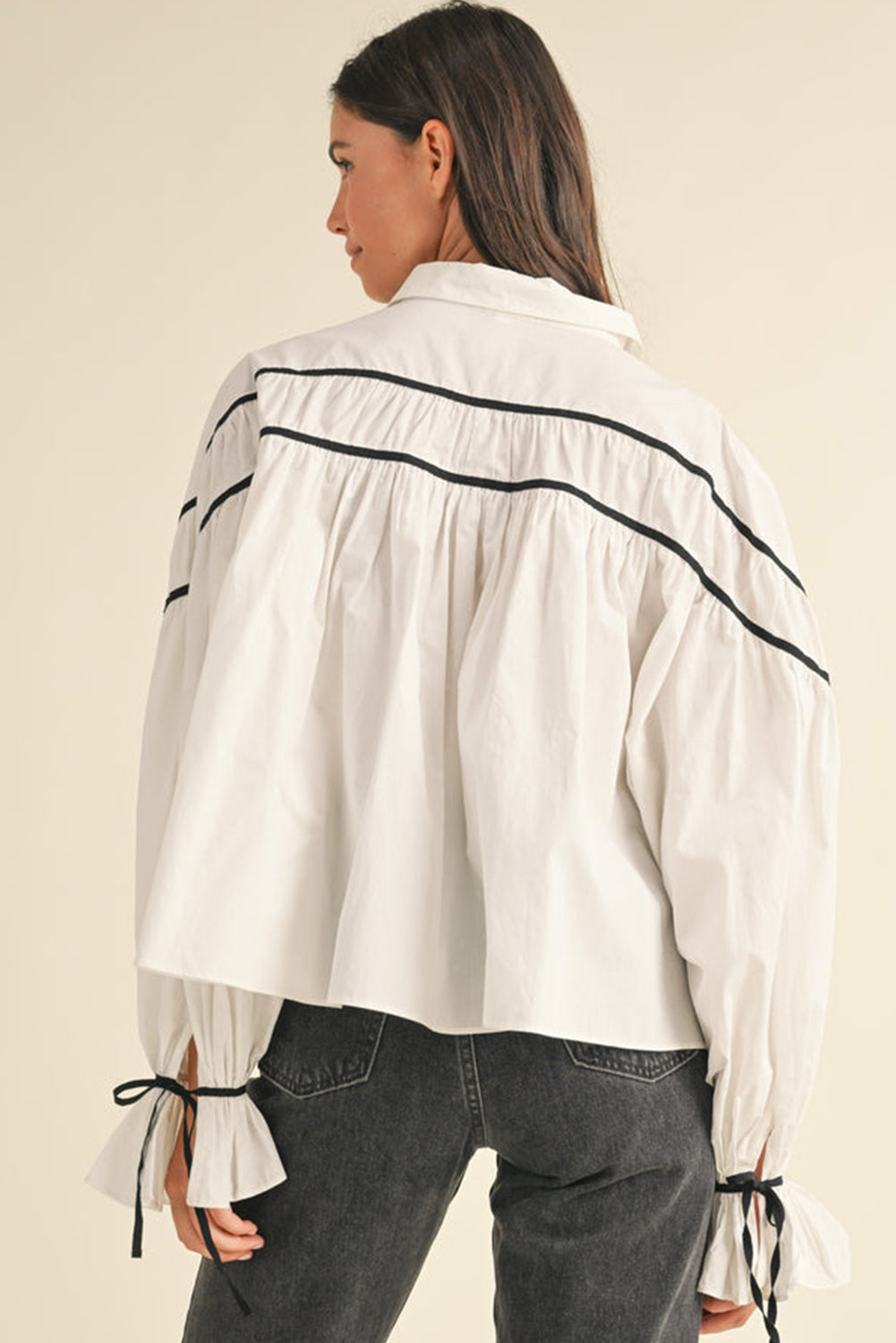 Emily Bow-knot Button-up Blouse