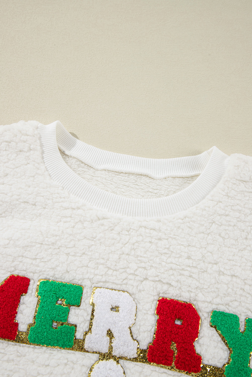 Snow White Merry & Bright Fuzzy Sweatshirt