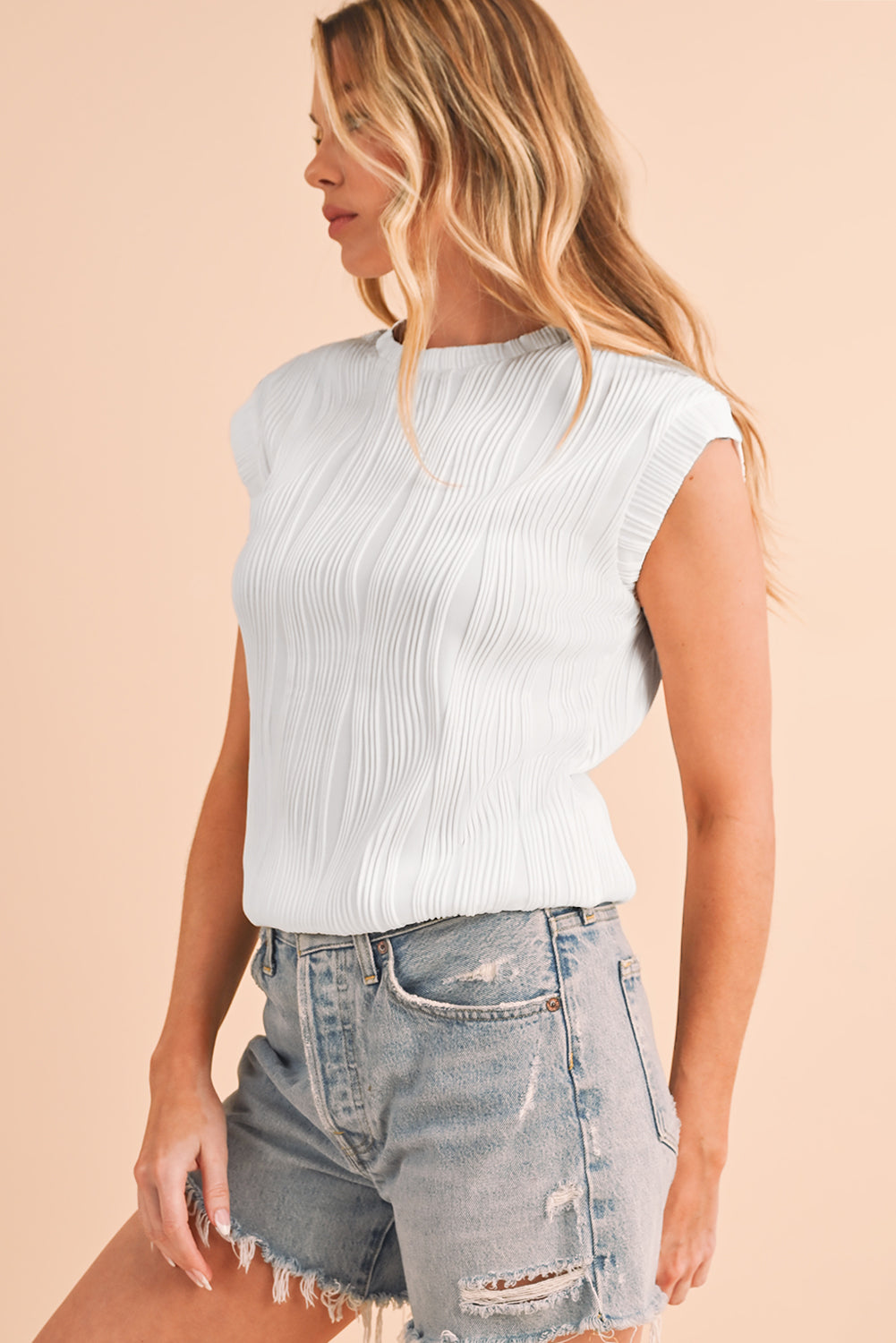 Hailey Wavy Textured Top
