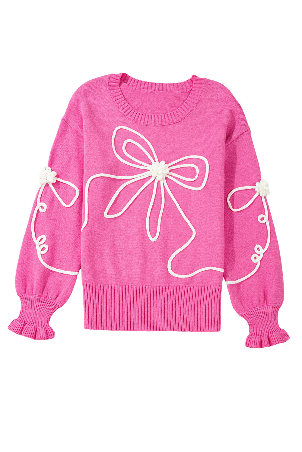 Nina Bow Drop Sleeve Sweater