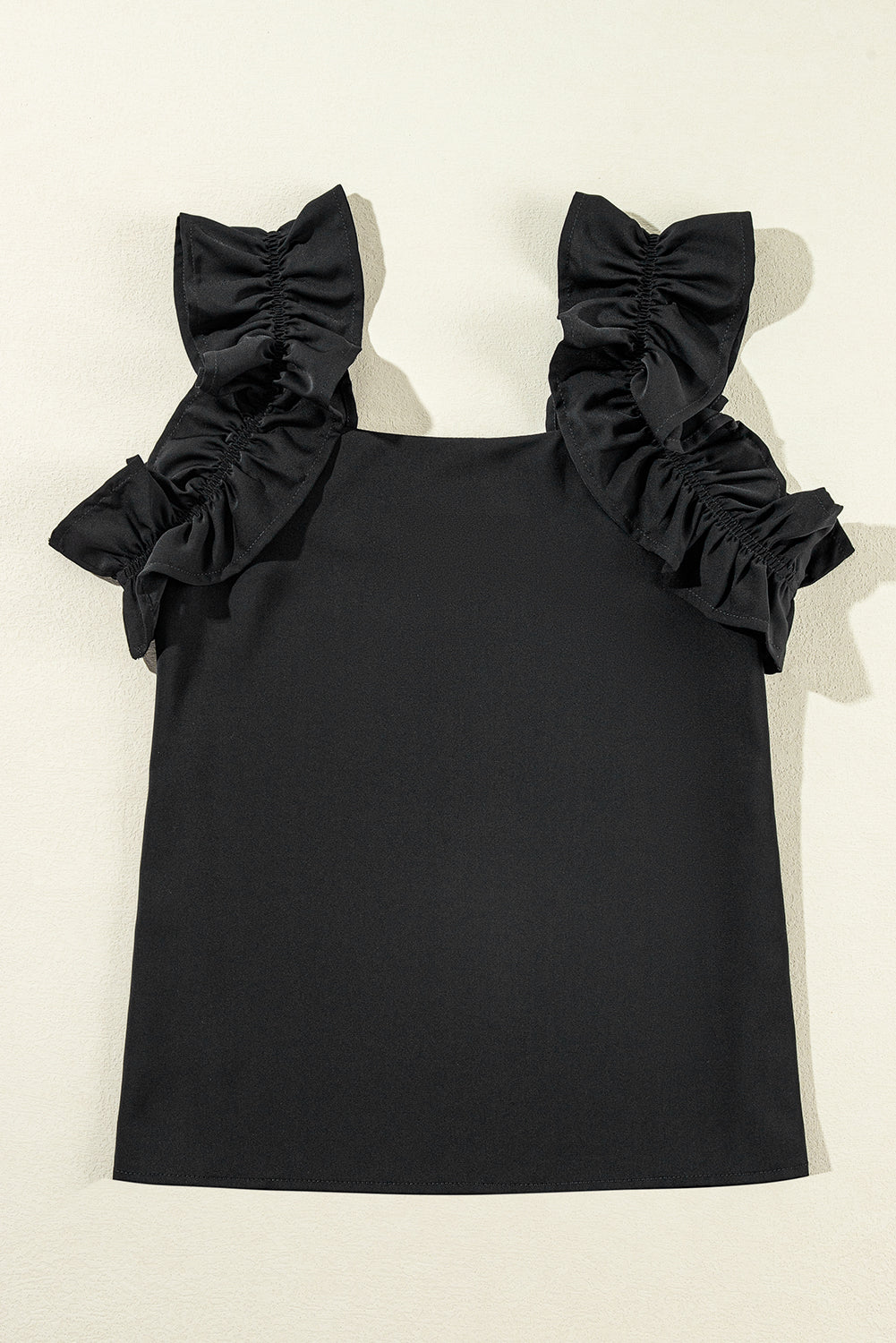 Aria Ruffle Trim Sleeveless Blouse