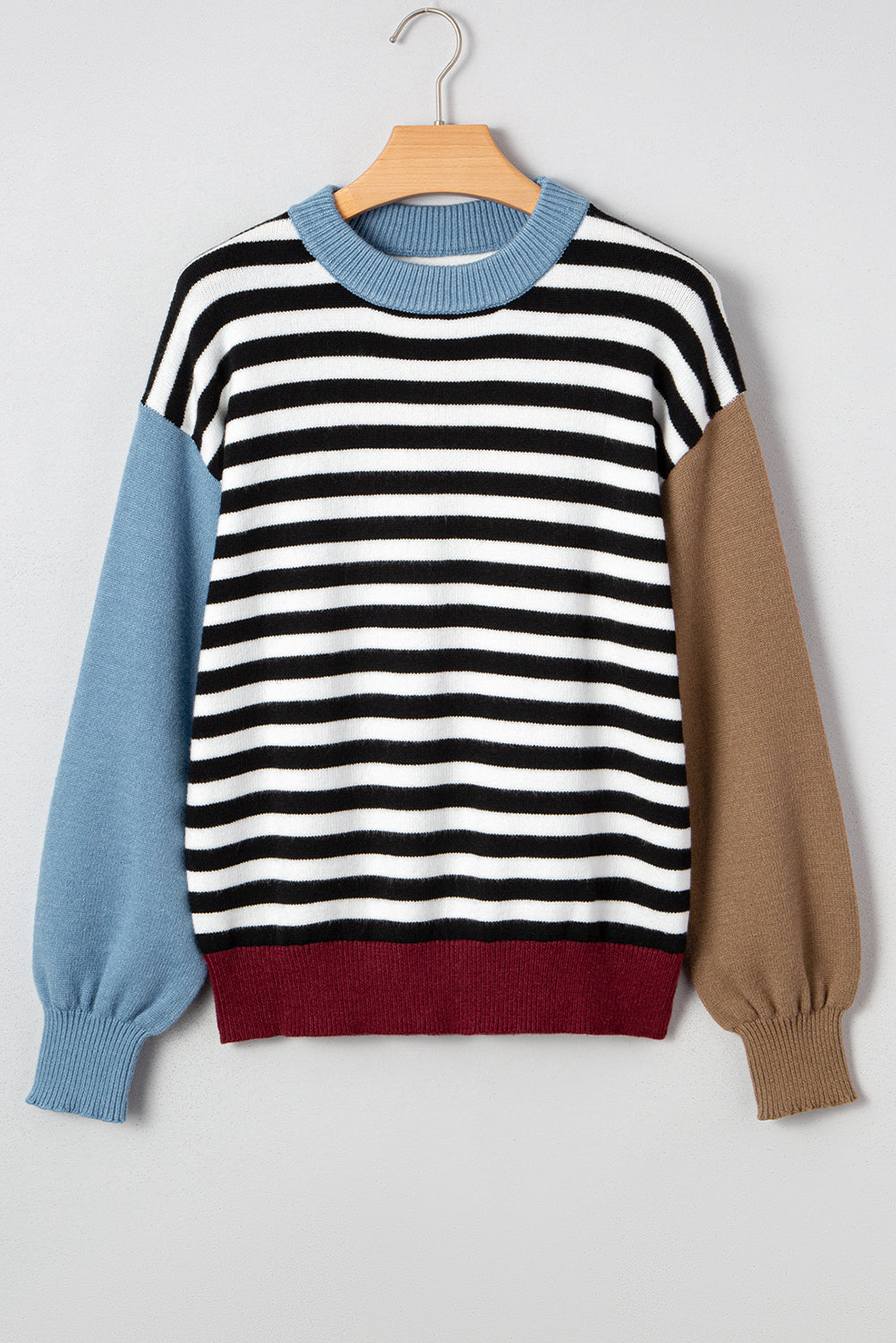 Lyra Striped Colour-block Sweater