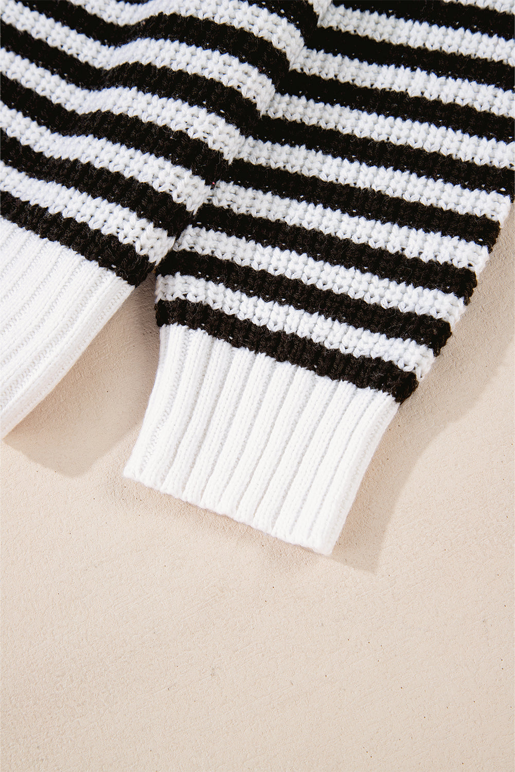 Nylah Striped Half-Zip Sweater