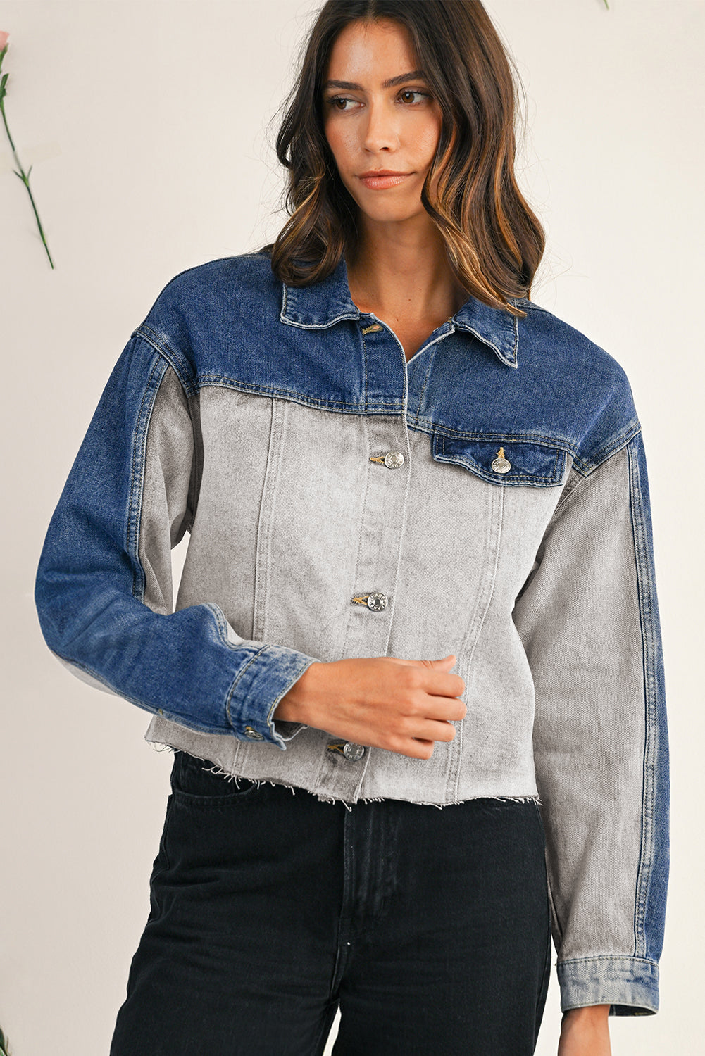 Nara Dual-tone Denim Jacket
