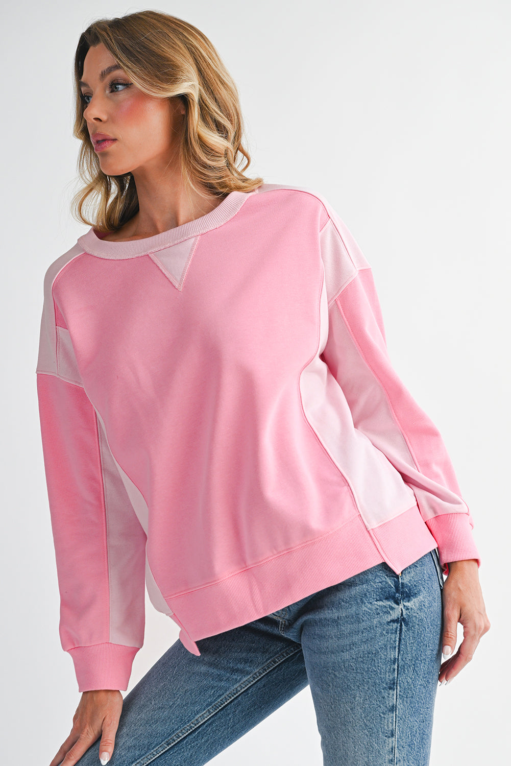 Bonbon Colorblock Oversized Sweatshirt