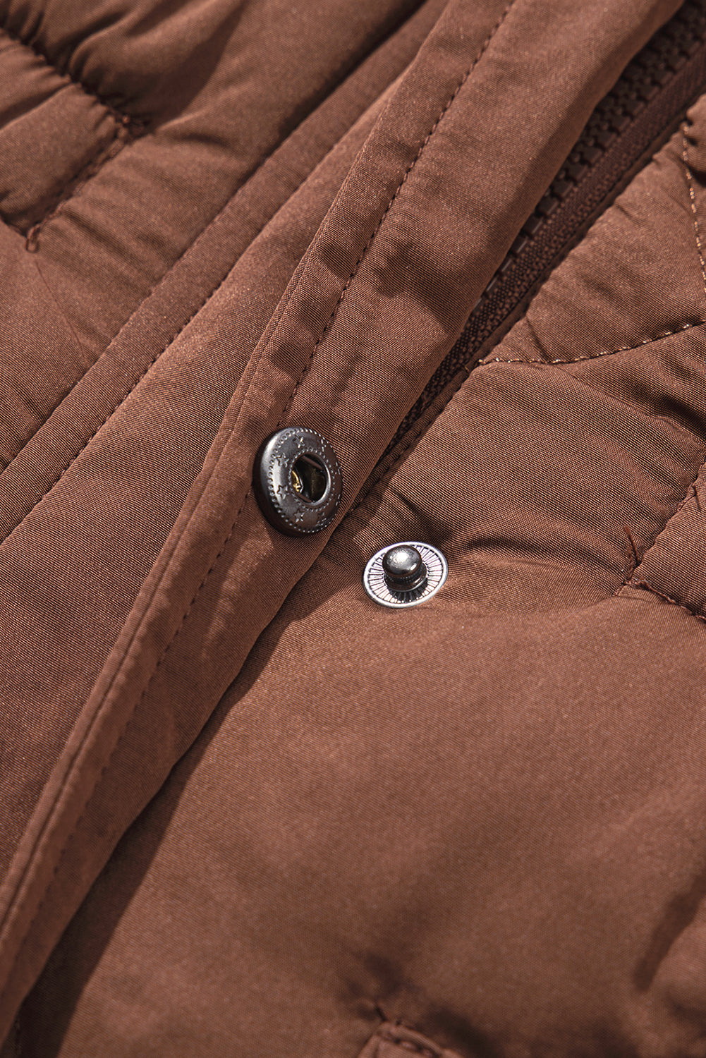 Puffer Quilted Long Vest Coat