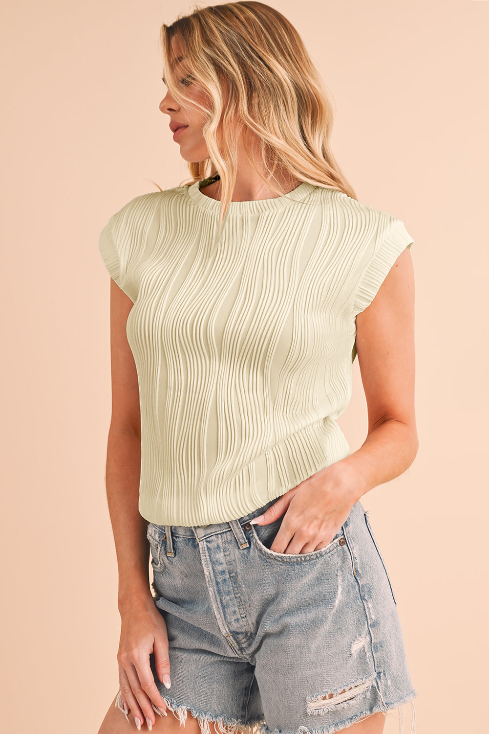 Hailey Wavy Textured Top