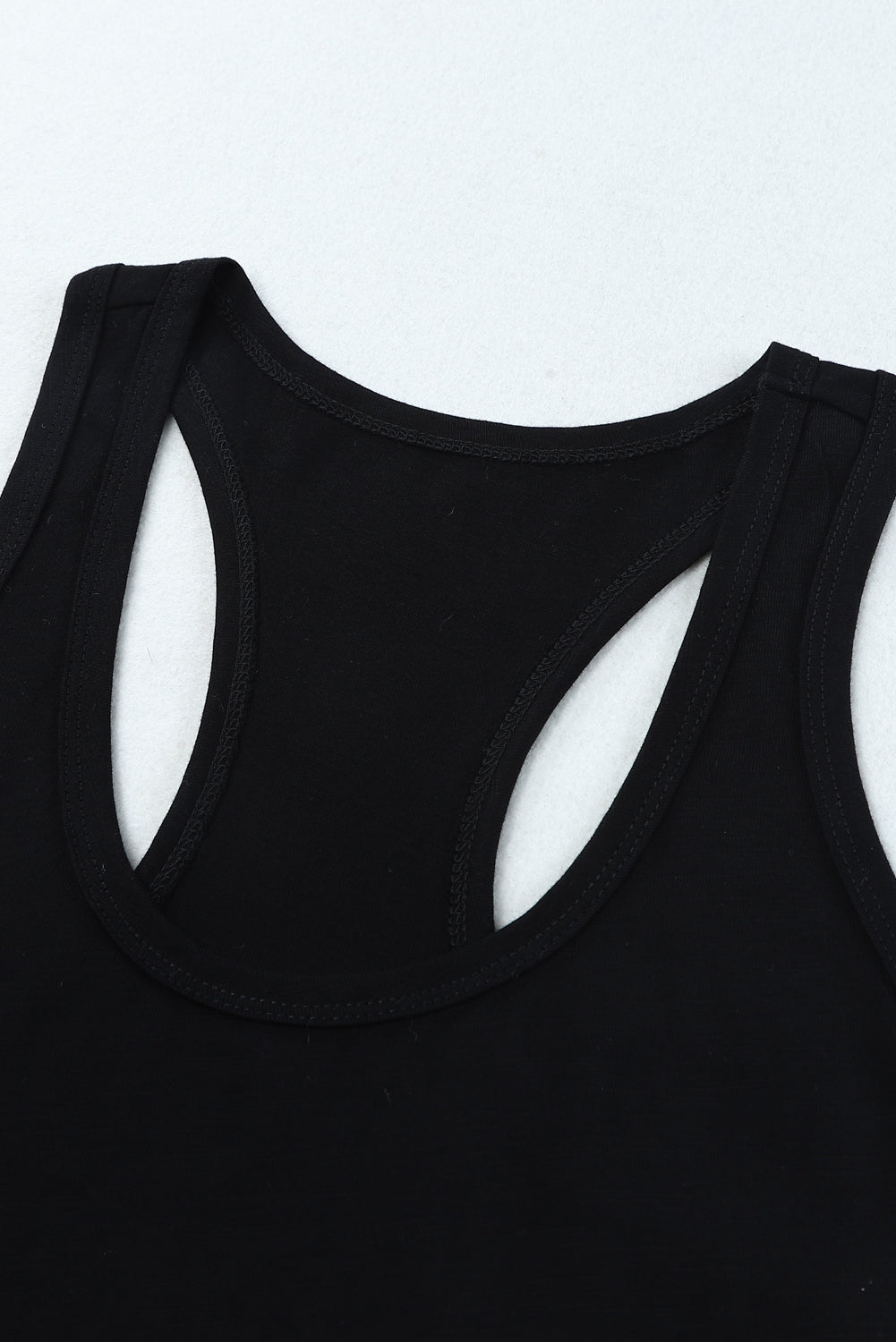 Scoop Neck Solid Tank Top