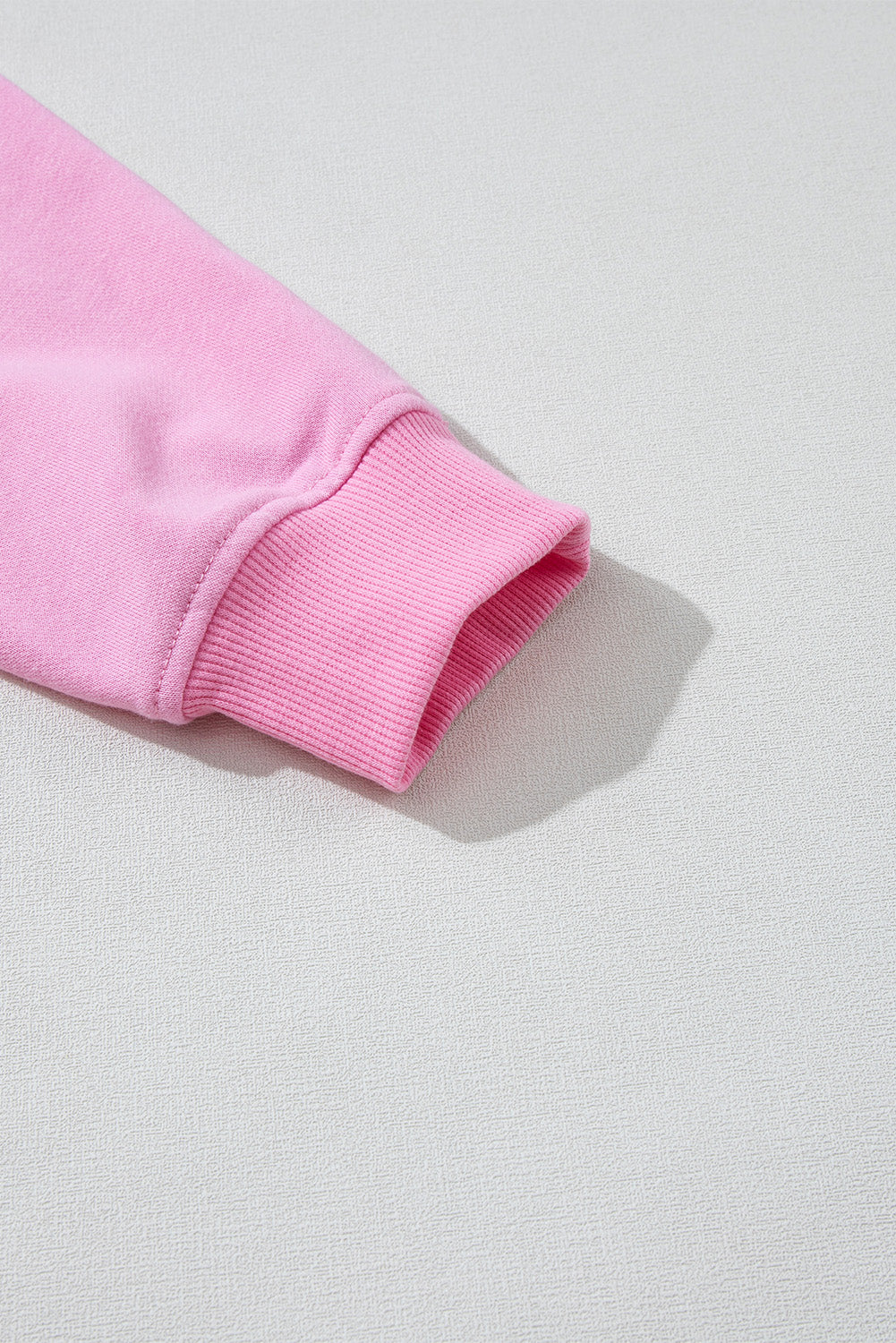 Ribbed Round Neck Sweatshirt