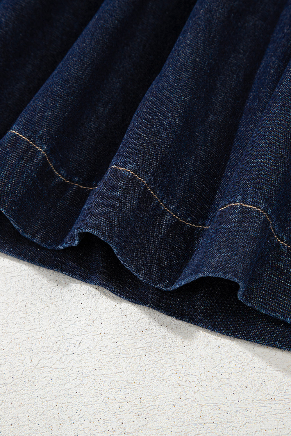 Skye Half Zipper Denim Mini Dress