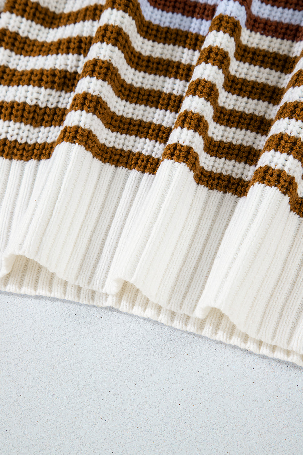 Nylah Striped Half-Zip Sweater