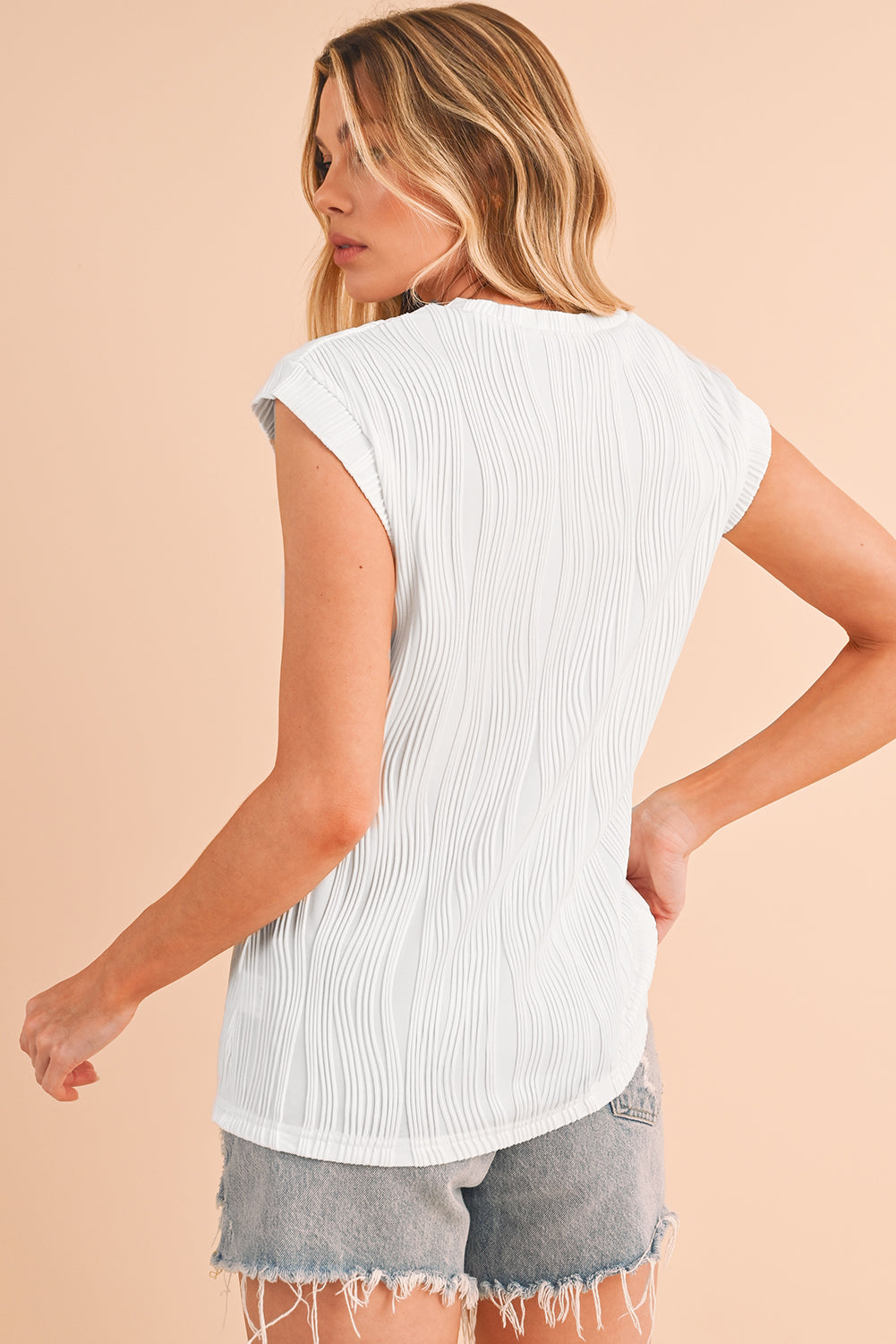 Hailey Wavy Textured Top
