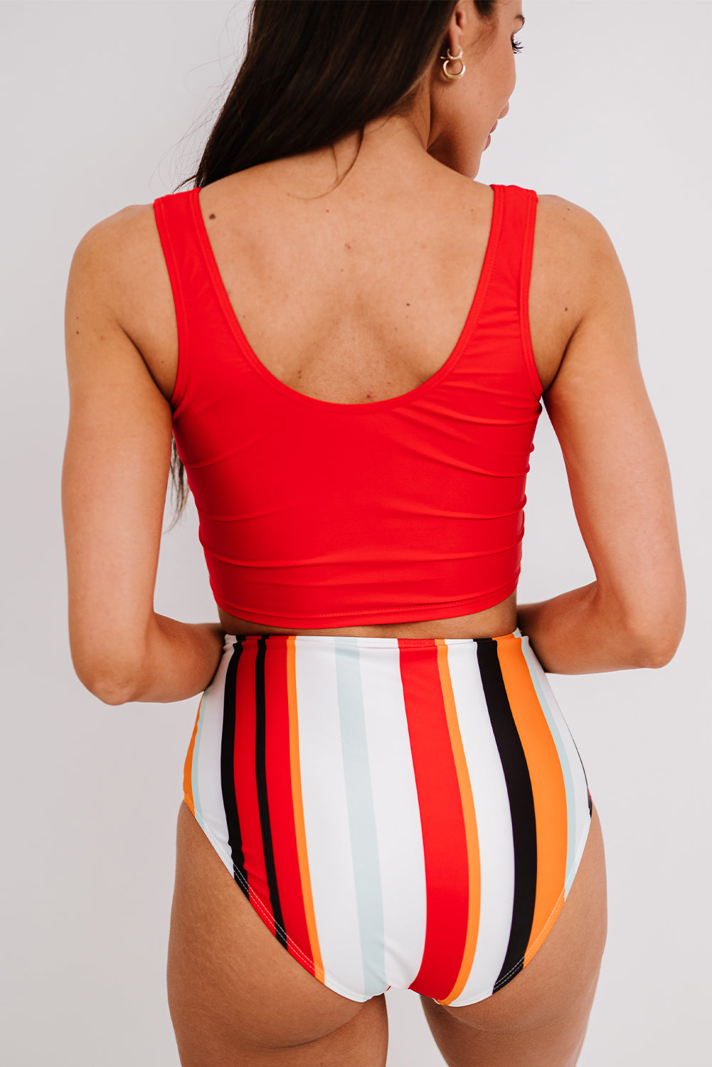 Nerina Square Neck Floral Print Tankini Swimsuit