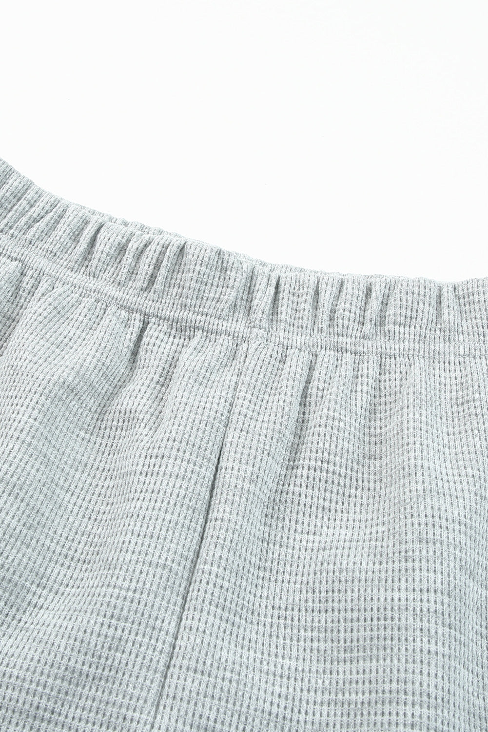 Ribbed Zipper Sweatshirt & High Waist Shorts Set