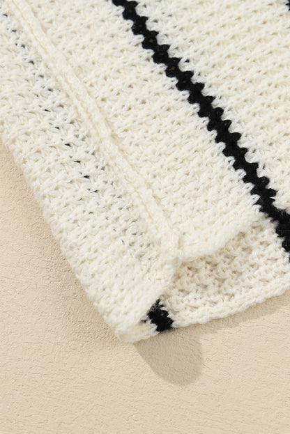 Blair Contrast V-Neck Sweater
