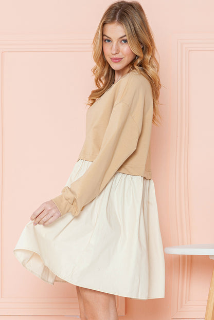 Freya Sweatshirt Colour-block  Mini Dress