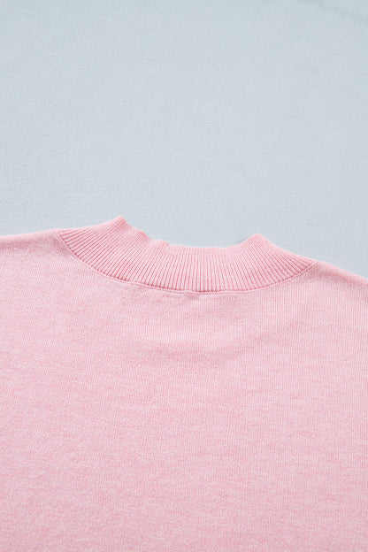 Ayra Contrast Wavy Trim Sweater Top
