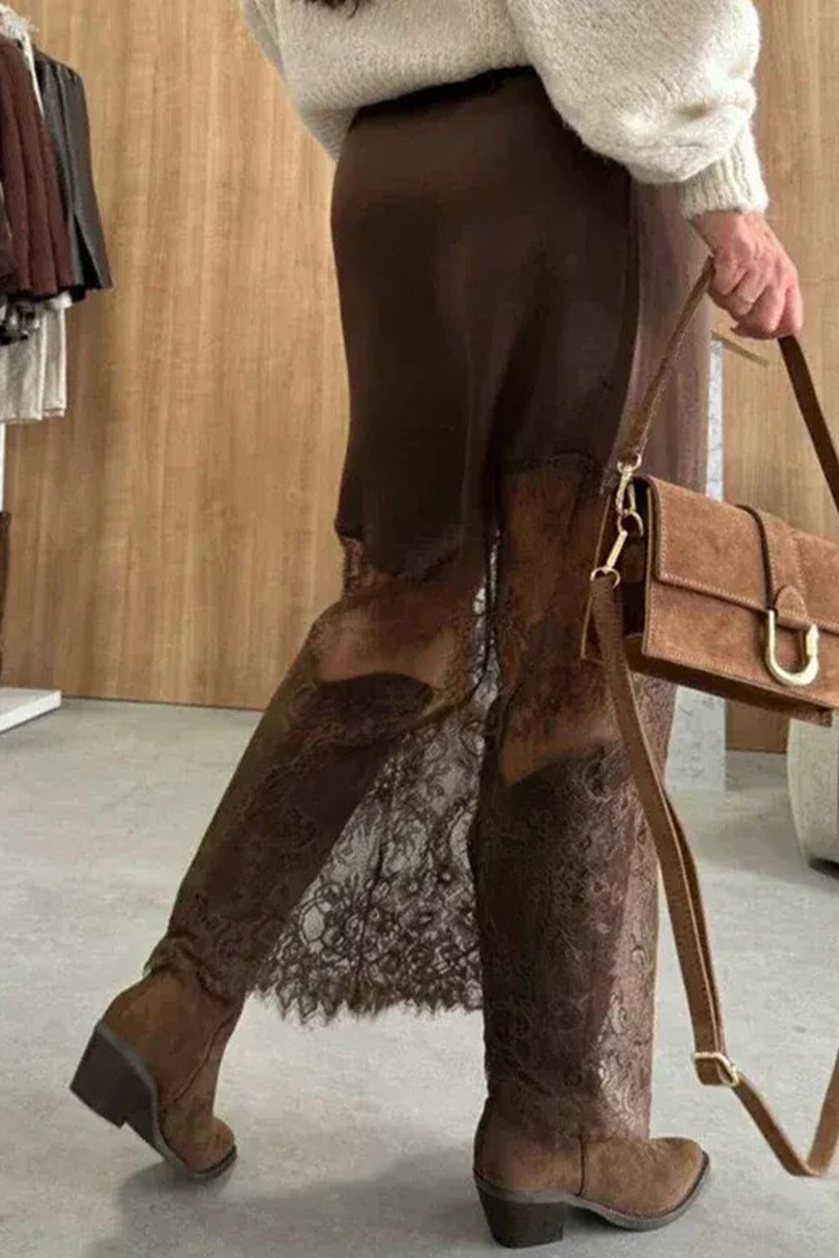 Sienna Lace Shift Skirt