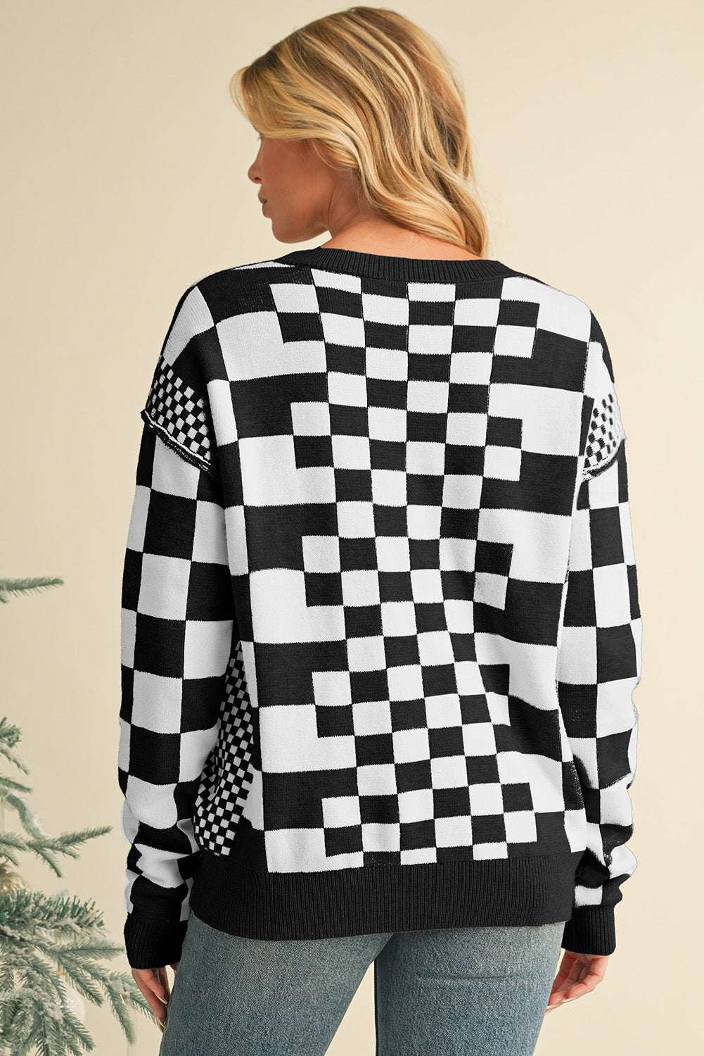 Kaya Checkered Sweater
