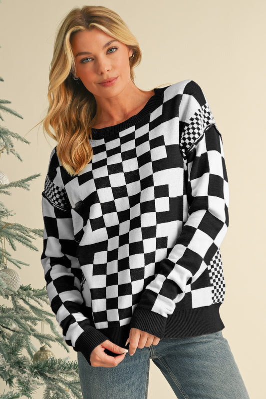 Kaya Checkered Sweater