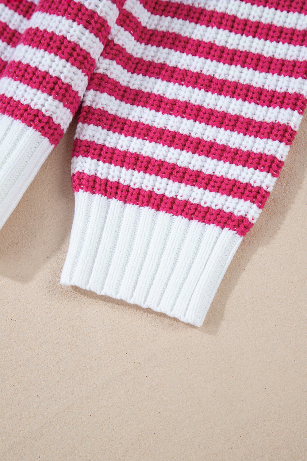 Nylah Striped Half-Zip Sweater