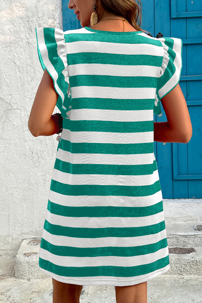 Aven Flutter Sleeve Mini Dress