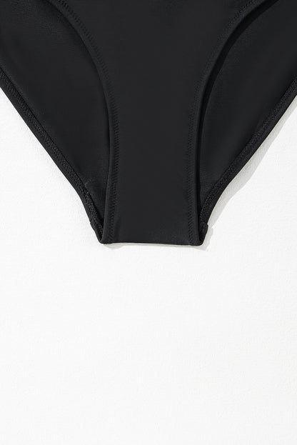 Kailani Two-Tone Cutout One-piece Swimsuit