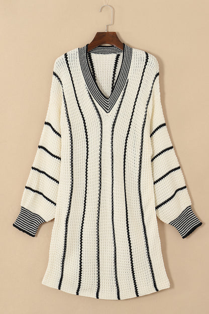 Blair Contrast V-Neck Sweater