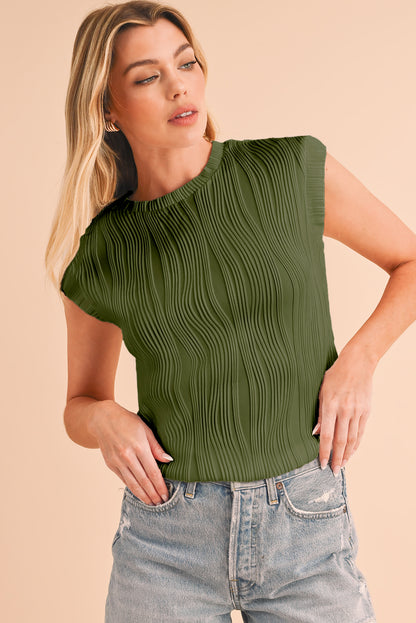 Hailey Wavy Textured Top