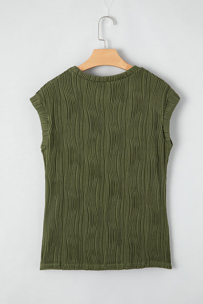 Hailey Wavy Textured Top