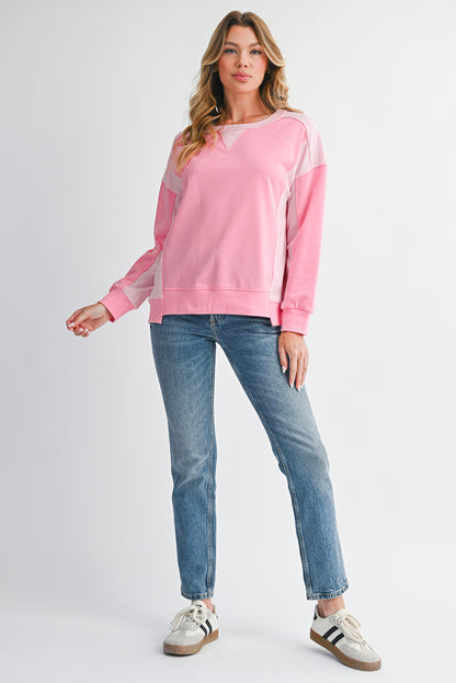 Bonbon Colorblock Oversized Sweatshirt
