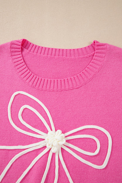 Nina Bow Drop Sleeve Sweater